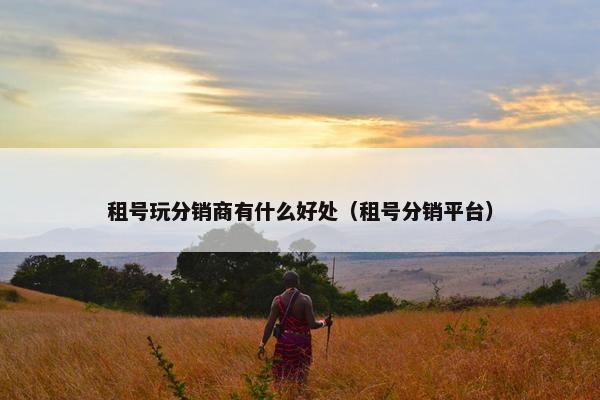 租号玩分销商有什么好处（租号分销平台）