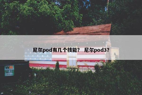 尼尔pod有几个技能？ 尼尔pod3？