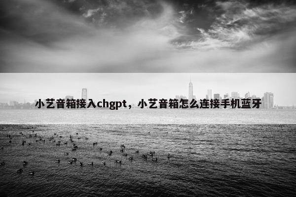 小艺音箱接入chgpt，小艺音箱怎么连接手机蓝牙