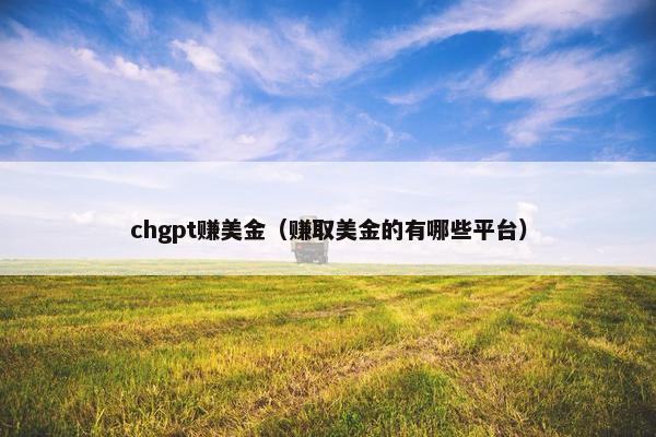 chgpt赚美金（赚取美金的有哪些平台）