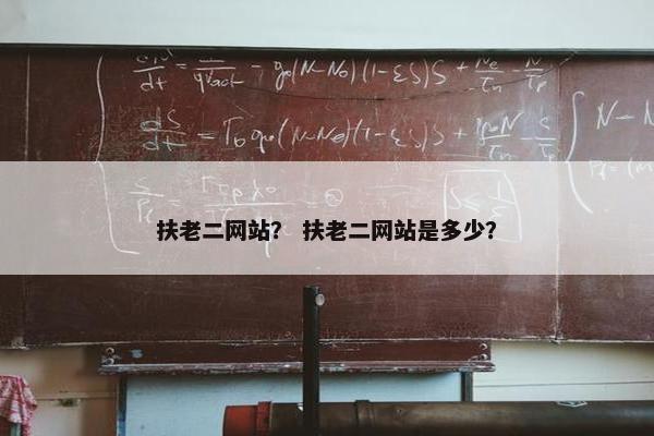 扶老二网站？ 扶老二网站是多少？