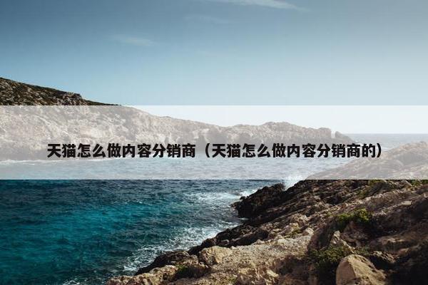 天猫怎么做内容分销商（天猫怎么做内容分销商的）