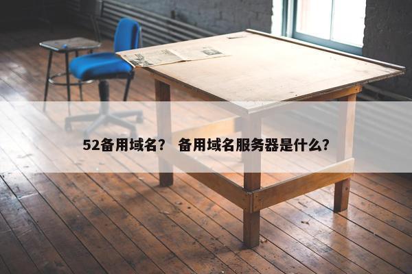 52备用域名？ 备用域名服务器是什么？