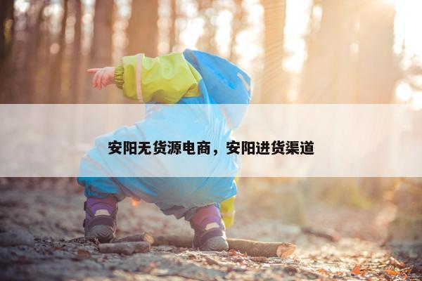 安阳无货源电商，安阳进货渠道