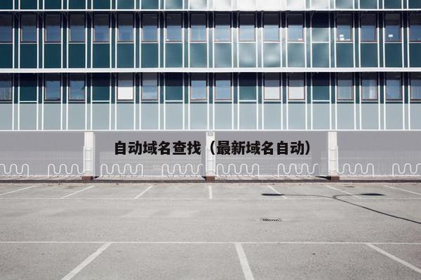 自动域名查找（最新域名自动）