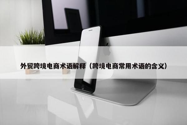 外贸跨境电商术语解释（跨境电商常用术语的含义）