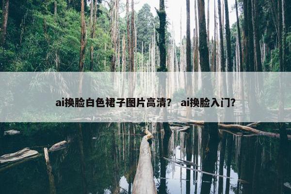 ai换脸白色裙子图片高清？ ai换脸入门？