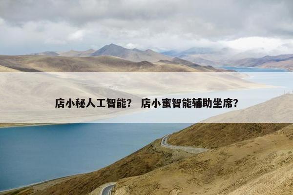 店小秘人工智能? 店小蜜智能辅助坐席? 店小秘人工智能? 店小蜜智能辅助坐席?