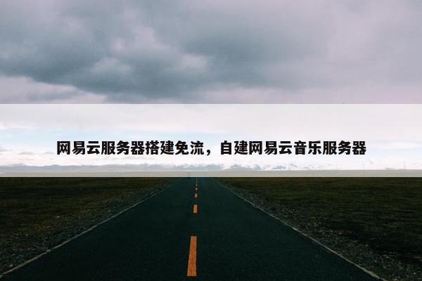 网易云服务器搭建免流,自建网易云音乐服务器