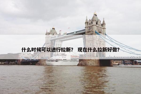 什么时候可以进行拉新? 现在什么拉新好做?