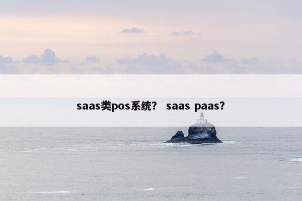 saas类pos系统? saas paas? saas类pos系统? saas paas?