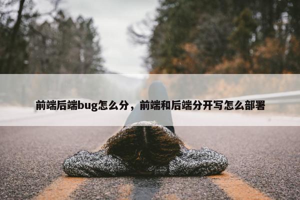 前端后端bug怎么分,前端和后端分开写怎么部署