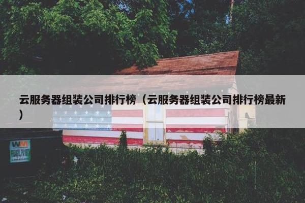 云服务器组装公司排行榜(云服务器组装公司排行榜最新)