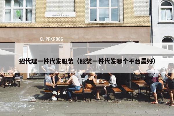 招代理一件代发服装（服装一件代发哪个平台最好）