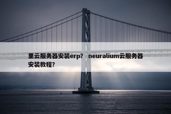 里云服务器安装erp？ neuralium云服务器安装教程？
