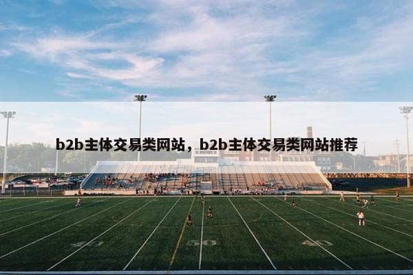 b2b主体交易类网站，b2b主体交易类网站推荐