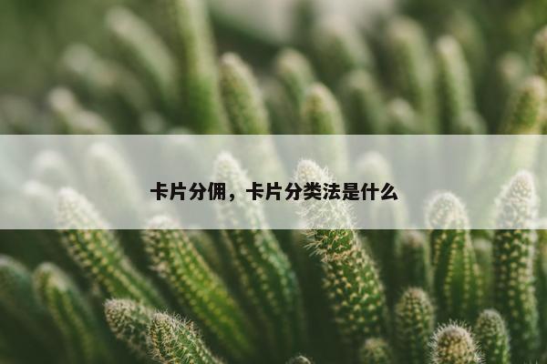 卡片分佣，卡片分类法是什么