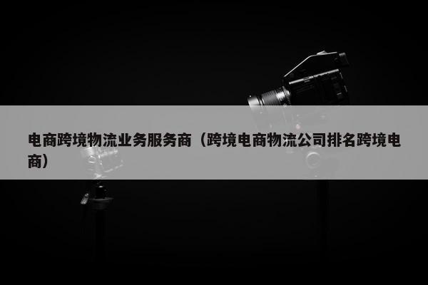 电商跨境物流业务服务商（跨境电商物流公司排名跨境电商）