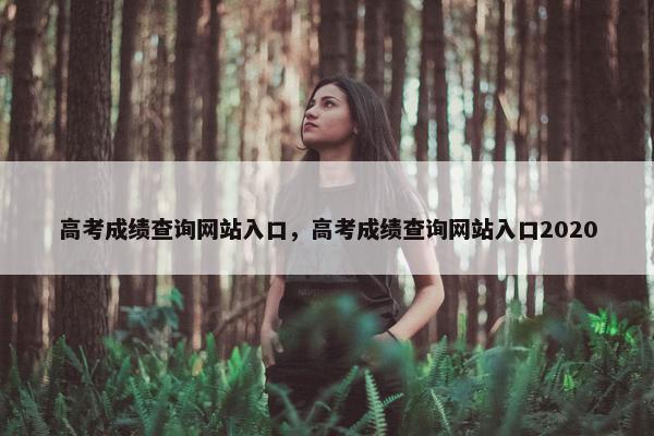 高考成绩查询网站入口，高考成绩查询网站入口2020