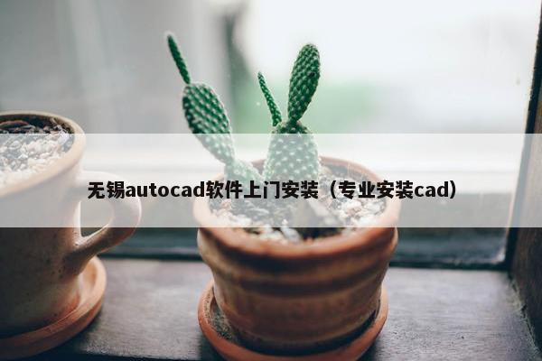 无锡autocad软件上门安装（专业安装cad）