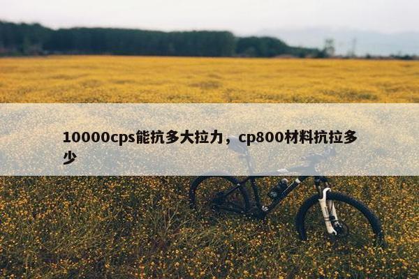 10000cps能抗多大拉力,cp800材料抗拉多少