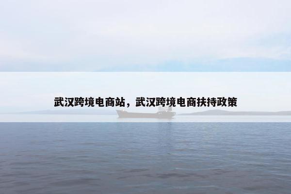 武汉跨境电商站,武汉跨境电商扶持政策