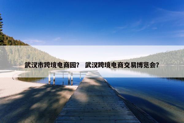 武汉市跨境电商园？ 武汉跨境电商交易博览会？