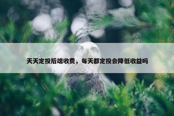 天天定投后端收费,每天都定投会降低收益吗