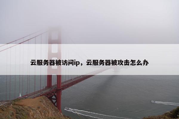 云服务器被访问ip,云服务器被攻击怎么办
