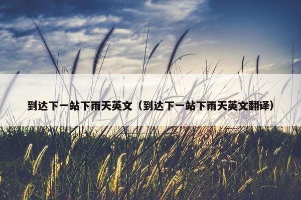 到达下一站下雨天英文（到达下一站下雨天英文翻译）