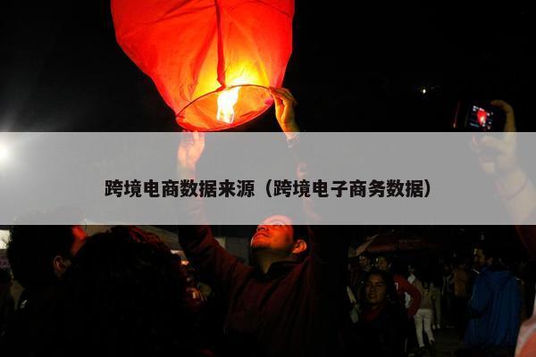 跨境电商数据来源(跨境电子商务数据)