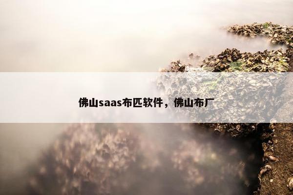 佛山saas布匹软件，佛山布厂